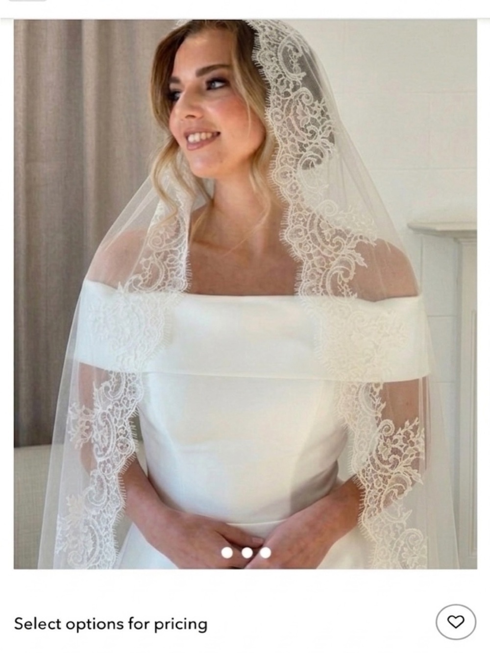 Mantilla chantily lace veil